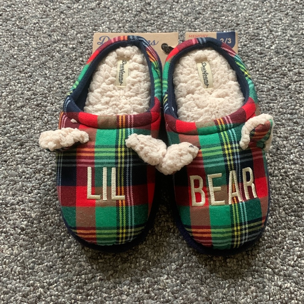 Dearfoam lil bear slippers